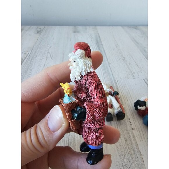 Vintage Santa magnet tree Xmas decor fridge - Picture 6 of 10